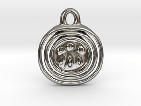 Awen Symbol Pendant in Polished Silver