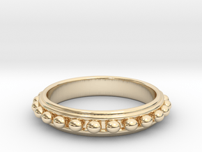 Granulated Ball Ring Size 8 in 14K Yellow Gold