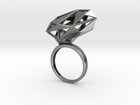 The Matrix Ring in Polished Silver: 6.5 / 52.75
