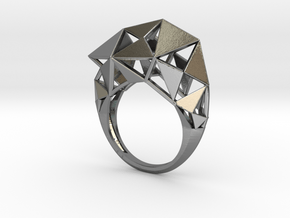 Meshed Up Ring in Polished Silver: 6.75 / 53.375