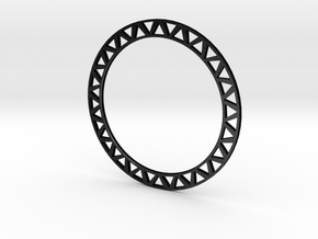 Stackable Bangle Bracelet in Matte Black Steel