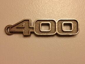 KEYCHAIN LOGO 400 in Polished Nickel Steel