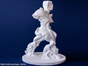  Spiral Expansion of Muscles in Movement - 11.4cm in White Natural Versatile Plastic