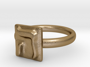 05 He Ring in Polished Gold Steel: 7 / 54