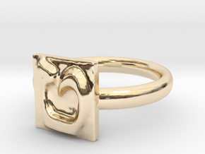 09 Tet Ring in 14k Gold Plated Brass: 7 / 54