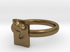 10 Yod Ring in Natural Bronze: 7 / 54