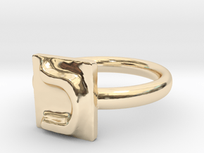 11 Kaf Ring in 14k Gold Plated Brass: 7 / 54