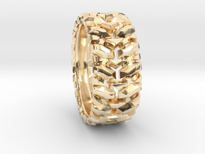 Knuckle Ring  in 14k Gold Plated Brass: 9 / 59