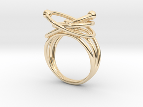 Atomic Model Ring - Science Jewelry in 14K Yellow Gold: 5.5 / 50.25