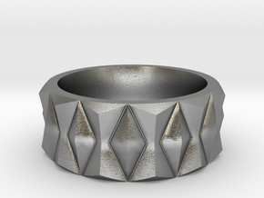 Diamond Ring V3 in Natural Silver