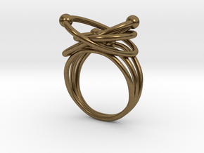 Atomic Model Ring - Science Jewelry in Natural Bronze: 5.5 / 50.25