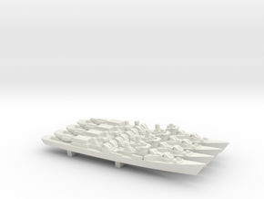 Kildin-class destroyer x 4, 1/1800 in White Natural Versatile Plastic