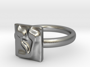 16 Ayn Ring in Natural Silver: 7 / 54