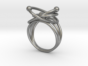 Atomic Model Ring - Science Jewelry in Natural Silver: 7.25 / 54.625