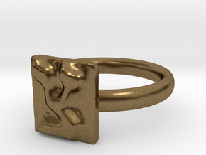 18 Tzadi Ring in Natural Bronze: 7 / 54
