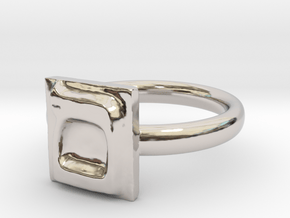 24 Mem-sofit Ring in Rhodium Plated Brass: 7 / 54