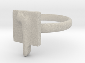 25 Nun-sofit Ring in Natural Sandstone: 7 / 54