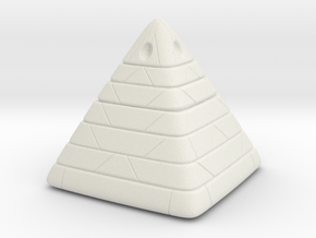 Pyramide Enlighted in White Natural Versatile Plastic