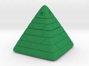 Pyramide Enlighted in Green Processed Versatile Plastic