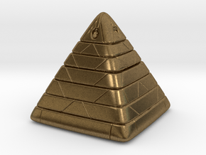 Pyramide Enlighted in Natural Bronze
