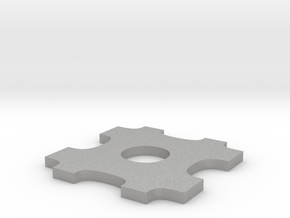 Puzzle Piece Necklace in Aluminum