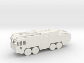 1/144 Scale Fuan Airfield Fire Truck in White Natural Versatile Plastic