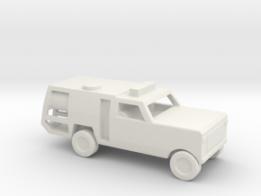 1/144 Scale Dodge Fire Pickup in White Natural Versatile Plastic