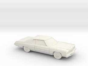 1/87 1973 Chevrolet Impala Custom Coupe in White Natural Versatile Plastic