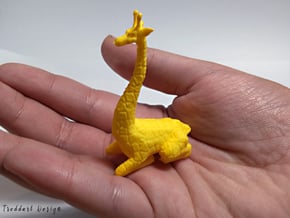Giraffe in Yellow Processed Versatile Plastic
