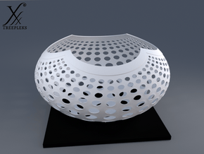 "A la Vasarely" Bowl (20 cm) in White Natural Versatile Plastic
