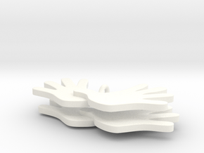 Dagsværk øreringe in White Processed Versatile Plastic