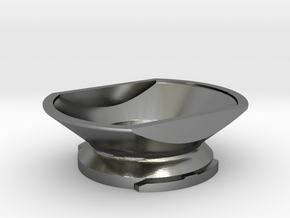 Boundless CF/CFX Filling Funnel in Polished Silver: Small