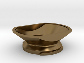 Boundless CF/CFX Filling Funnel in Polished Bronze: Small