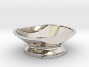 Boundless CF/CFX Filling Funnel in Rhodium Plated Brass: Small