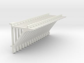 PEIR 1904 Booking Stn Roof Brackets 1 25 Scale X 1 in White Natural Versatile Plastic