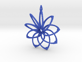 Cluster Funk 9 Points - 5cm, Loopet in Blue Processed Versatile Plastic