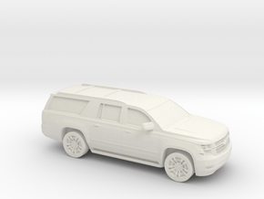 1/64 2015 Chevrolet Suburban in White Natural Versatile Plastic
