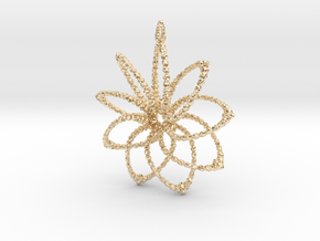 Cluster Funk 9 Points - 5cm, Loopet in 14K Yellow Gold