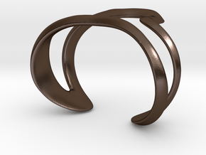  Mind generated bracelet - my idea of art in Polished Bronze Steel: Large