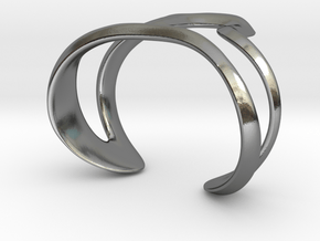  Mind generated bracelet - my idea of art in Polished Silver: Large