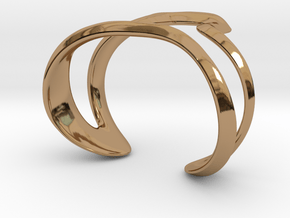  Mind generated bracelet - my idea of art in Polished Brass: Large