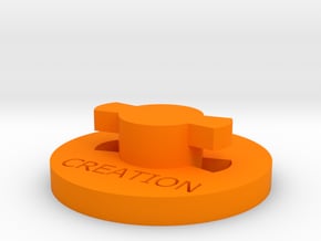 M4 Magazine Spring Cap (No Stem) in Orange Processed Versatile Plastic