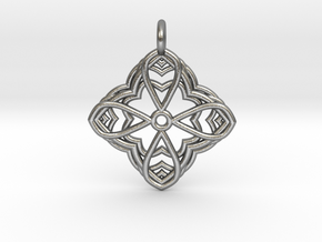 Mandala Pendant 2 in Natural Silver