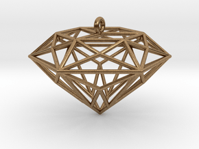 Diamond Ornament in Natural Brass