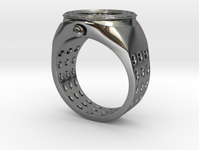 Watch Rings in Fine Detail Polished Silver: 7 / 54