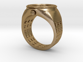 Watch Rings in Polished Gold Steel: 7 / 54