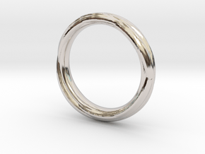 Ring 7b in Rhodium Plated Brass
