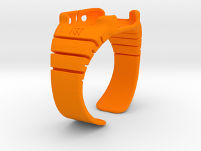 Apple Watch - 42mm LARGE Band in Orange Processed Versatile Plastic