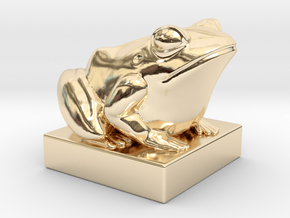 Kek - 4D Chess piece in 14k Gold Plated Brass