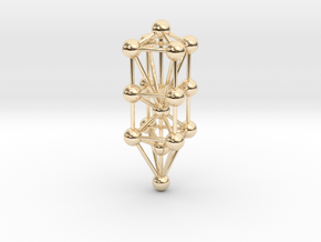 3D Tree Of Life 1.75" in 14K Yellow Gold